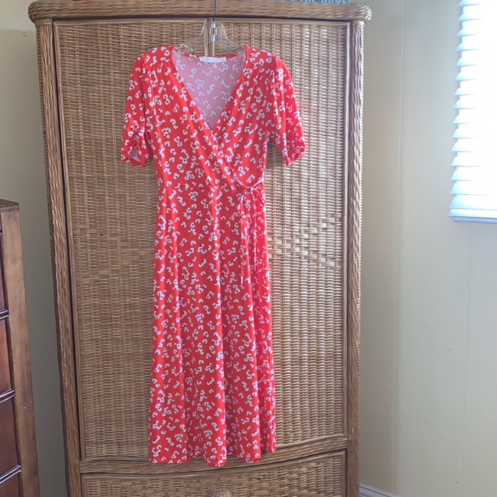 Lush faux wrap summer dress